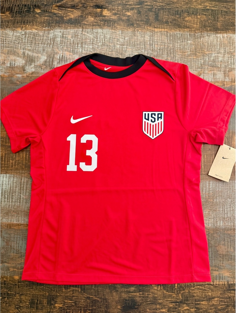 USA NIKE Women's Alex Morgan #13  Jersey Size Medium